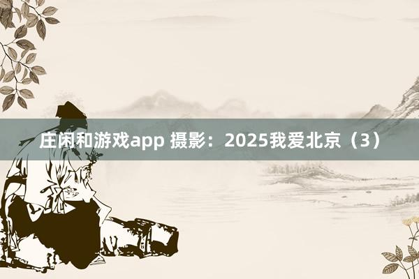 庄闲和游戏app 摄影:2025我爱北京(3)