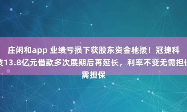 庄闲和app 业绩亏损下获股东资金驰援！冠捷科技13.8亿元借款多次展期后再延长，利率不变无需担保