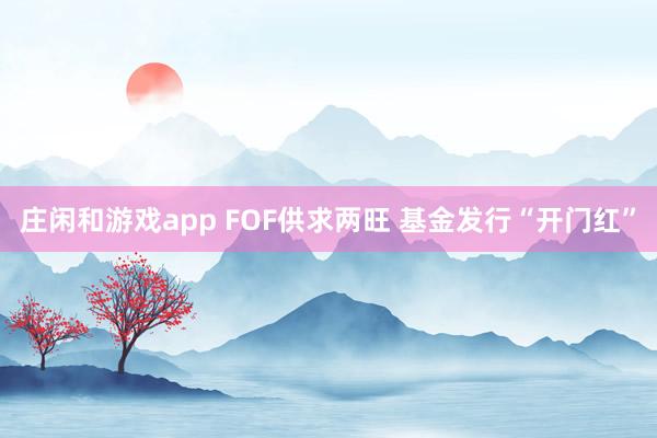 庄闲和游戏app FOF供求两旺 基金发行“开门红”
