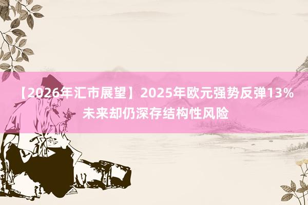 【2026年汇市展望】2025年欧元强势反弹13% 未来却仍深存结构性风险